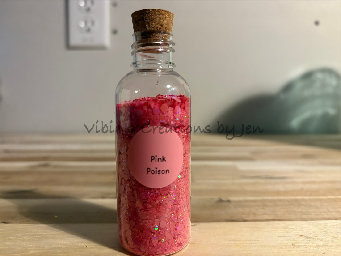 1.8oz Chunky Glitter-Pink Poison