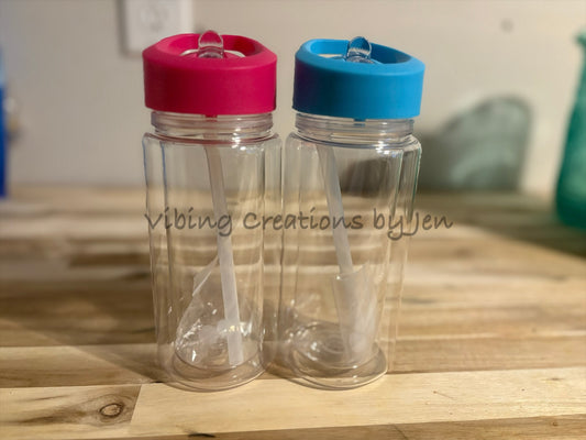 10oz Kids Pre-Drilled Blank-Blue